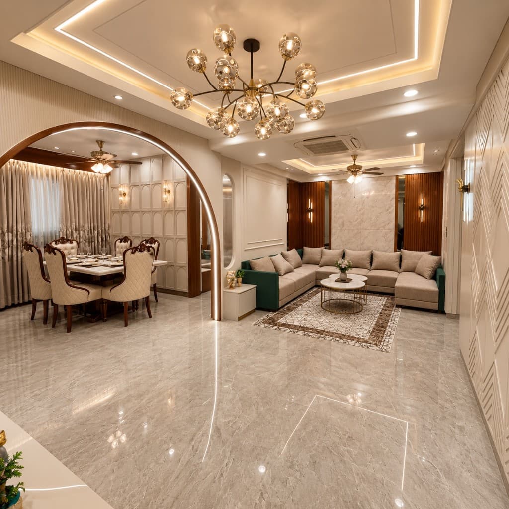 Premium flat interior in Jaipur